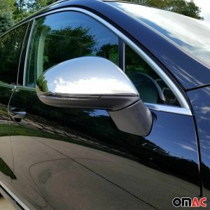 Volkswagen Touareg Mirror Cover - Omac - Stainless Steel - Gloss Silver - '10-'15